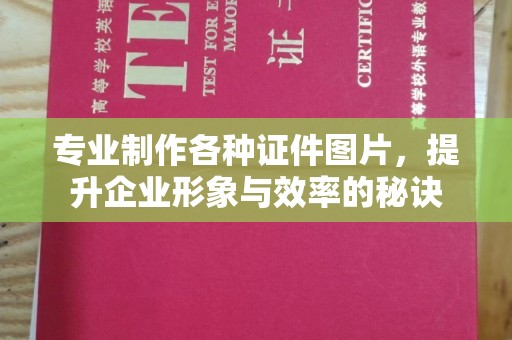 阳新专业制作各种证件图片，提升企业形象与效率的秘诀
