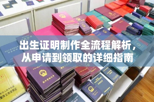 襄阳出生证明制作全流程解析，从申请到领取的详细指南
